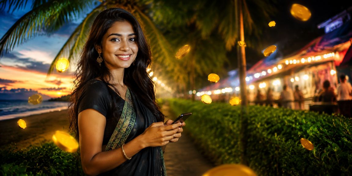 চা বাগানের পাশে বসে মোবাইলে bc44 ক্যাসিনো গেম উপভোগ করছেন একজন বাংলাদেশি